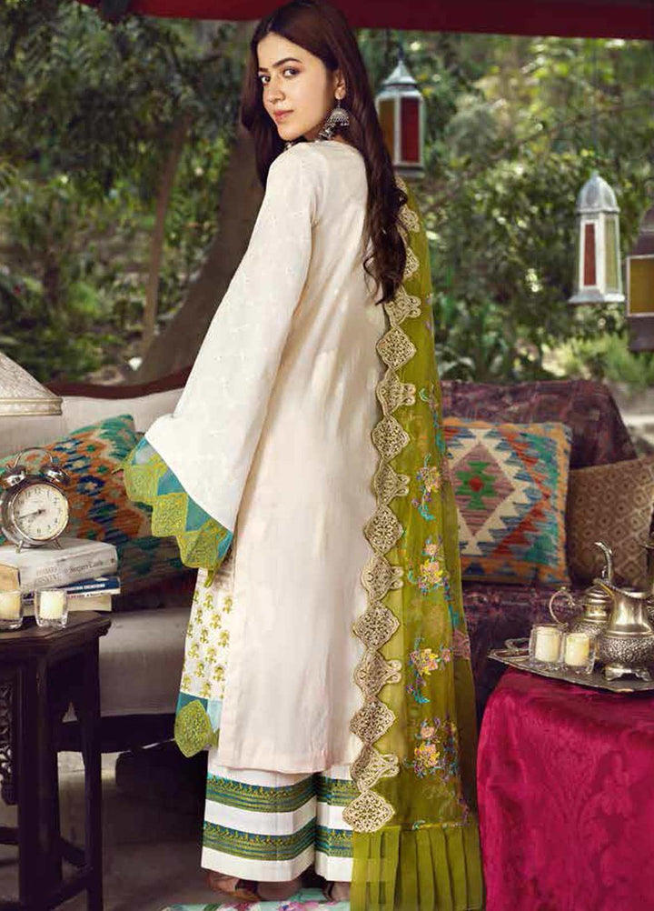 Charizma Embroidered Lawn Suits Unstitched 3 Piece CRZ21BN EBL-02 - Summer Collection