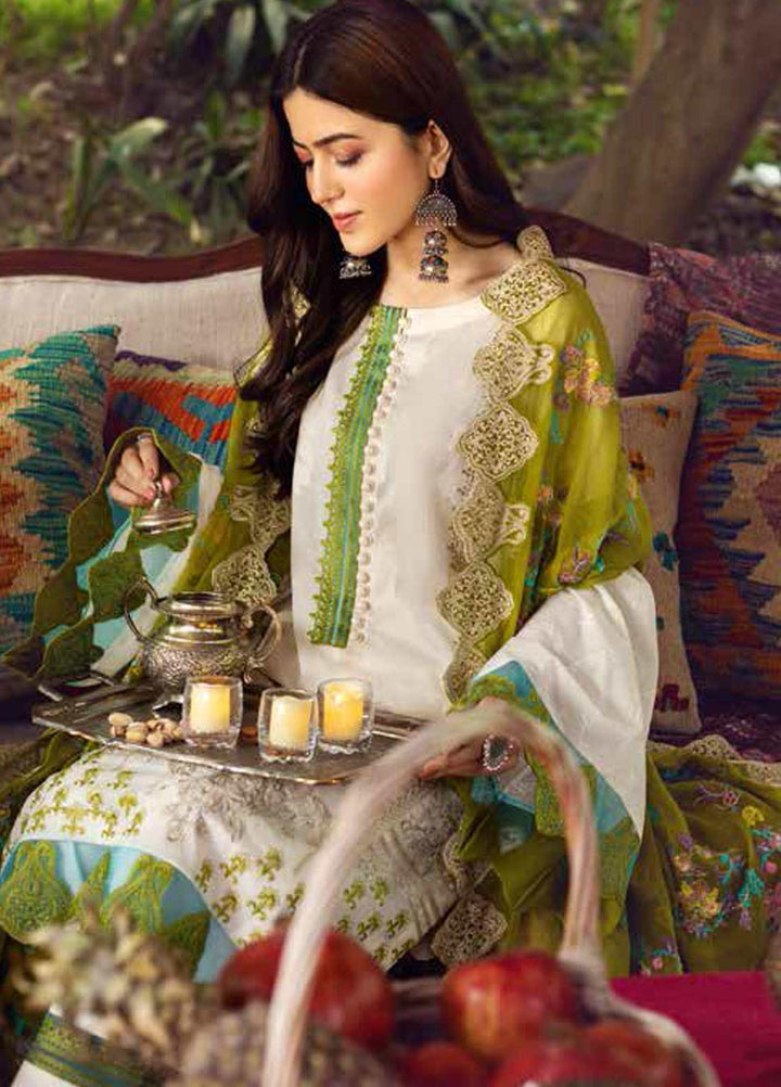 Charizma Embroidered Lawn Suits Unstitched 3 Piece CRZ21BN EBL-02 - Summer Collection