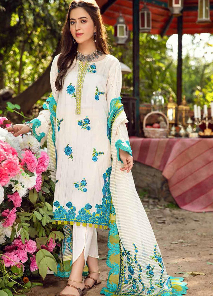 Charizma Embroidered Lawn Suits Unstitched 3 Piece CRZ21BN EBL-06 - Summer Collection