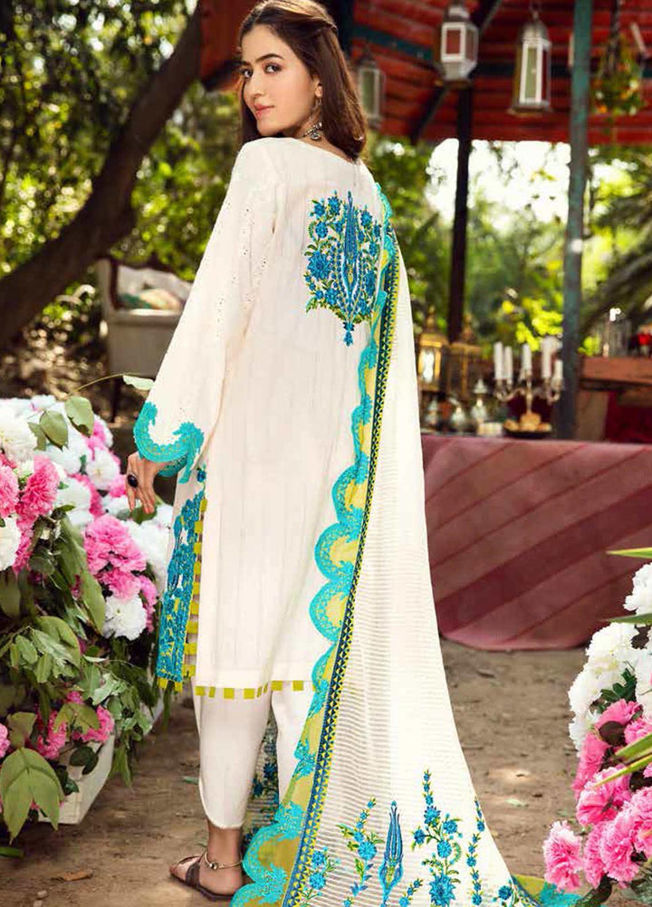 Charizma Embroidered Lawn Suits Unstitched 3 Piece CRZ21BN EBL-06 - Summer Collection