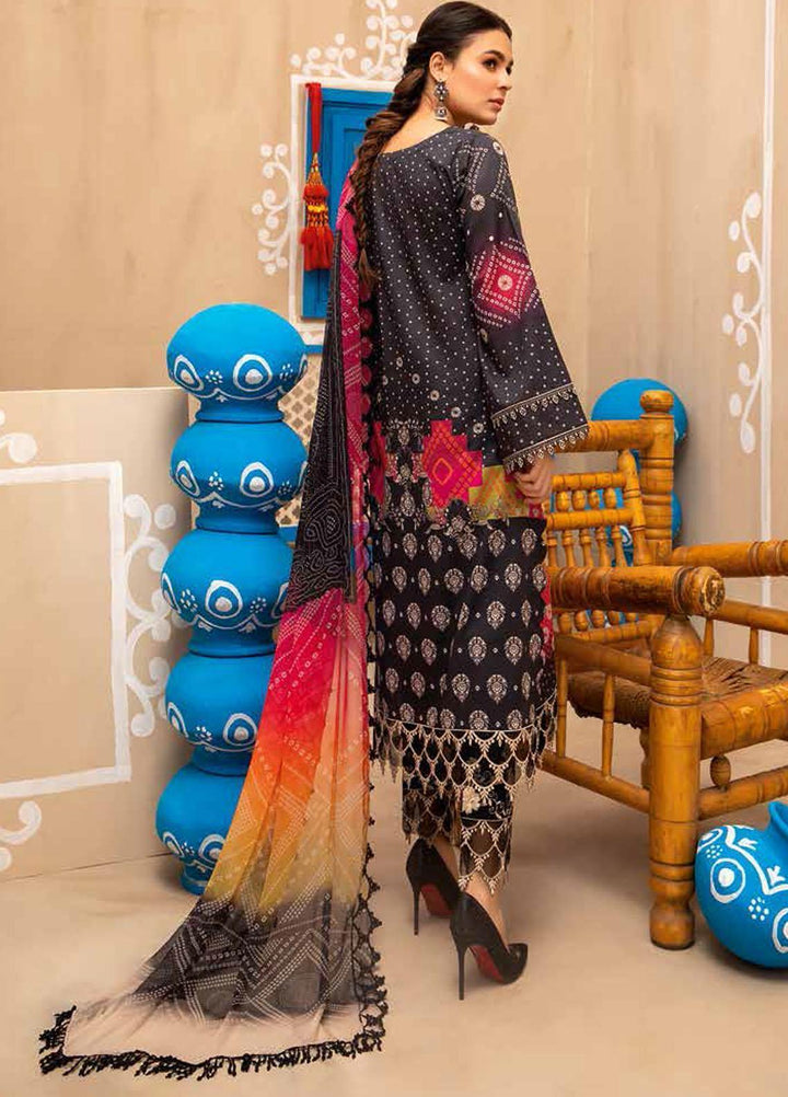 Chunri By Charizma Embroidered Lawn Suits Unstitched 3 Piece CRZ21CH 04 - Luxury Collection