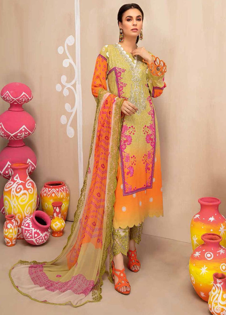 Chunri By Charizma Embroidered Lawn Suits Unstitched 3 Piece CRZ21CH 09 - Luxury Collection