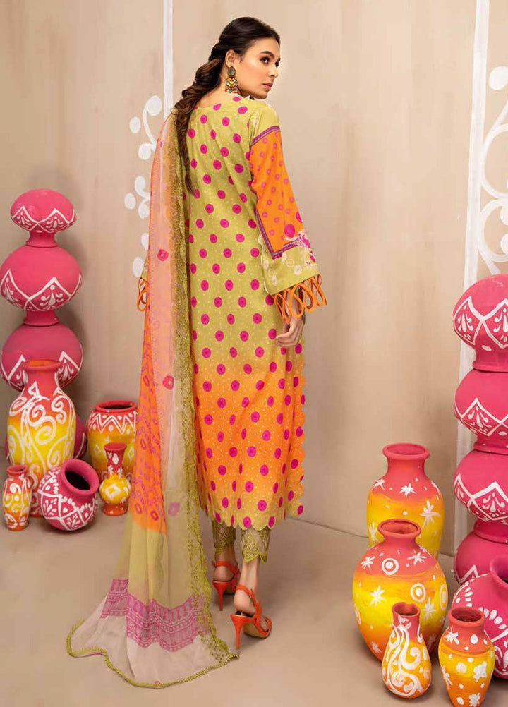 Chunri By Charizma Embroidered Lawn Suits Unstitched 3 Piece CRZ21CH 09 - Luxury Collection