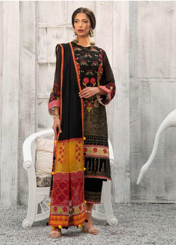 Charizma Embroidered Lawn Suits Unstitched 3 Piece CRZ21SJ 02 - Summer Collection