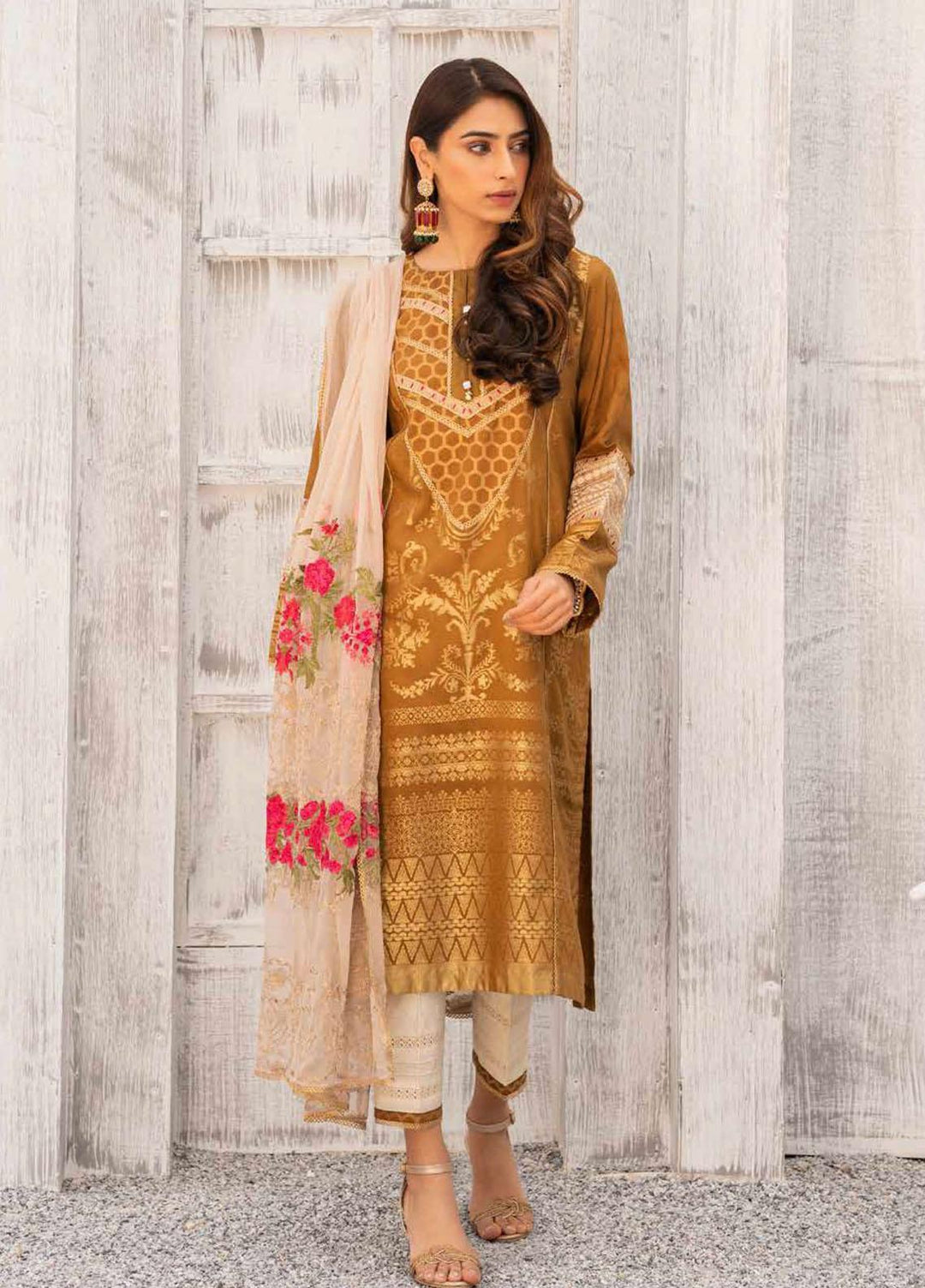 Charizma Embroidered Lawn Suits Unstitched 3 Piece CRZ21SJ 05 - Summer Collection