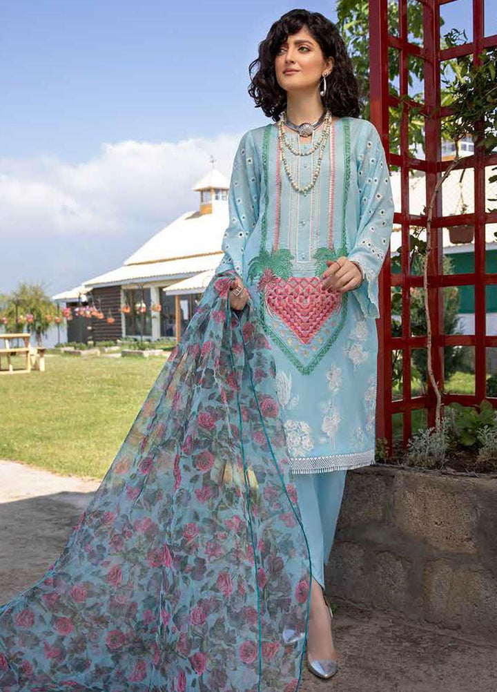 Charizma Embroidered Lawn Suits Unstitched 3 Piece CRZ21LS CSL-09 - Summer Collection