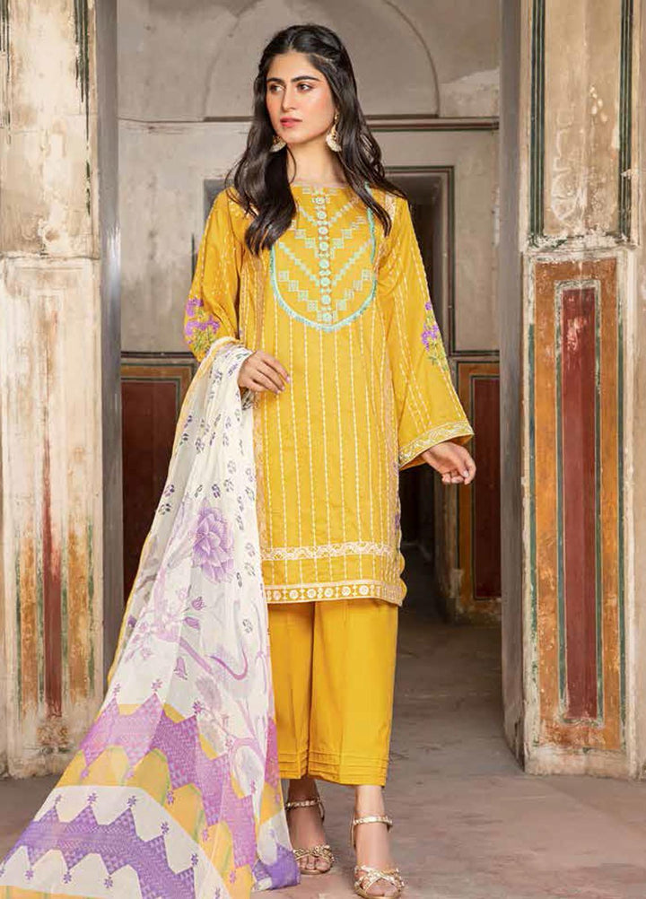 Charizma Embroidered Lawn Suits Unstitched 3 Piece CRZ21LS CSL-12 - Summer Collection