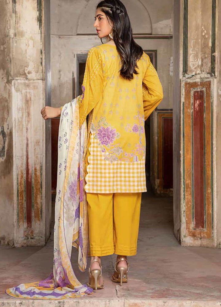 Charizma Embroidered Lawn Suits Unstitched 3 Piece CRZ21LS CSL-12 - Summer Collection