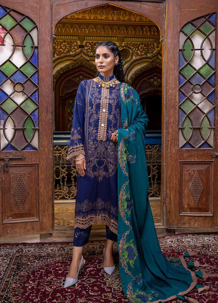 Charizma Embroidered  Leather Jacquard Suits Unstitched 3 Piece CRZ21LJ CLJ-09 - Winter Collection