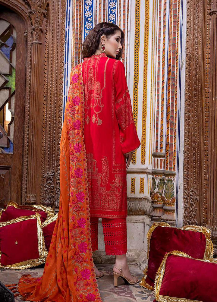 Charizma Embroidered  Leather Jacquard Suits Unstitched 3 Piece CRZ21LJ CLJ-13 - Winter Collection
