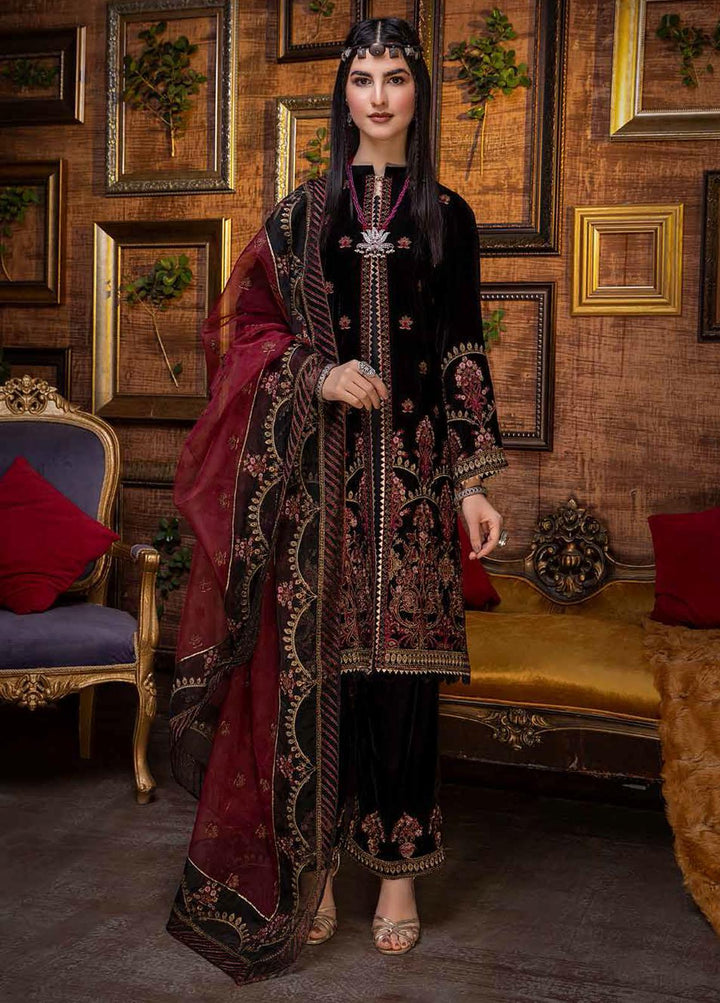 Signora By Charizma Embroidered Velvet Suits Unstitched 3 Piece CRZ21SV CVT-01 - Winter Collection