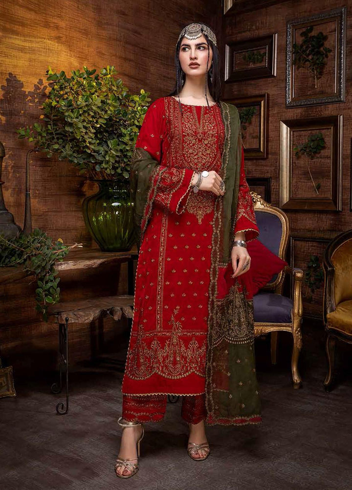 Signora By Charizma Embroidered Velvet Suits Unstitched 3 Piece CRZ21SV CVT-02 - Winter Collection