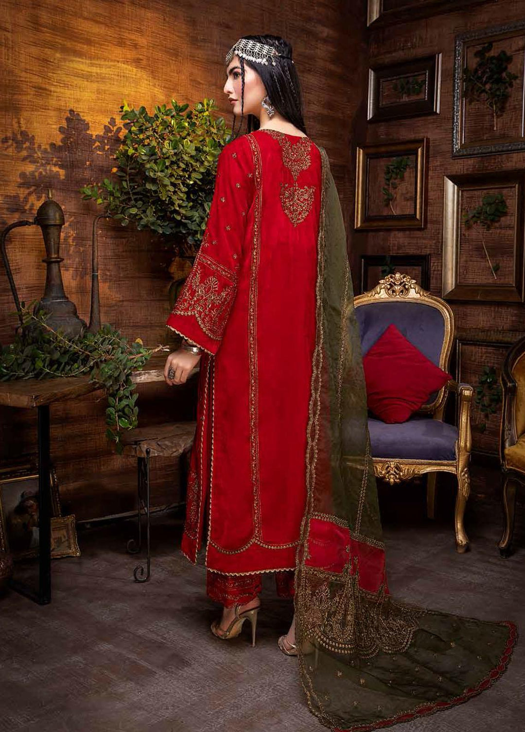 Signora By Charizma Embroidered Velvet Suits Unstitched 3 Piece CRZ21SV CVT-02 - Winter Collection