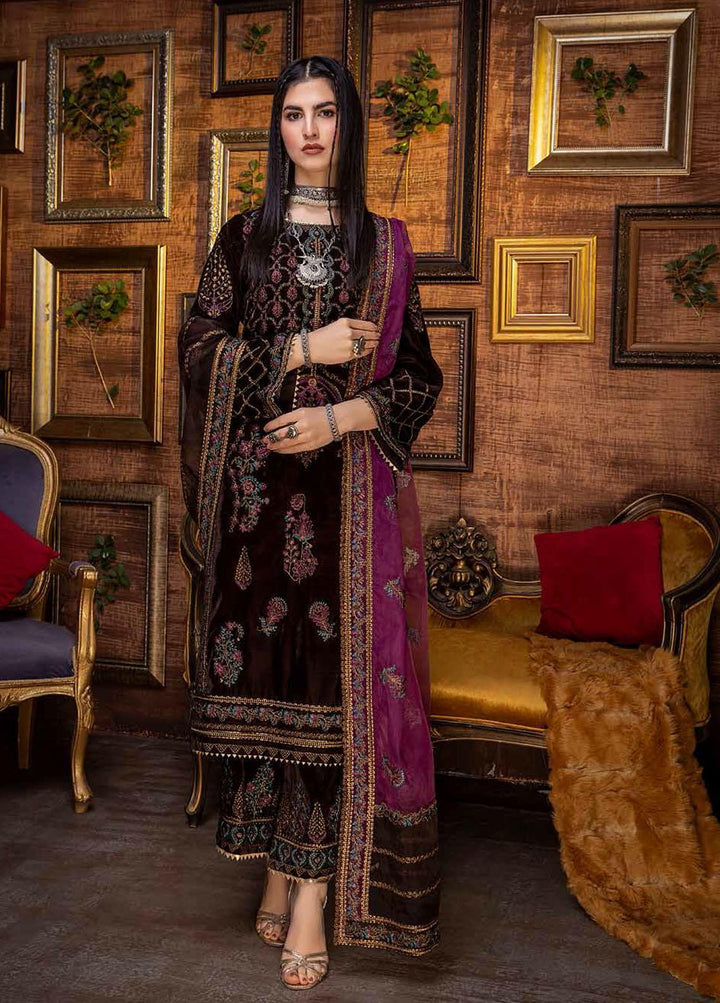 Signora By Charizma Embroidered Velvet Suits Unstitched 3 Piece CRZ21SV CVT-03 - Winter Collection