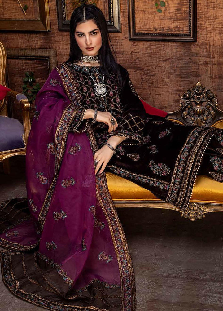 Signora By Charizma Embroidered Velvet Suits Unstitched 3 Piece CRZ21SV CVT-03 - Winter Collection