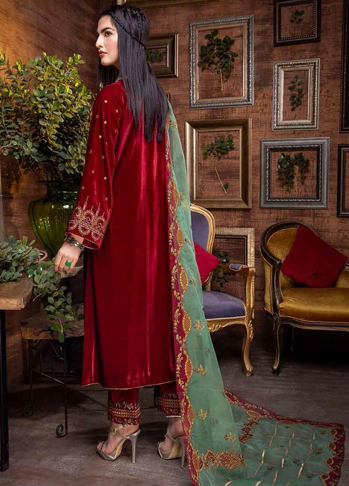 Signora By Charizma Embroidered Velvet Suits Unstitched 3 Piece CRZ21SV CVT-04 - Winter Collection