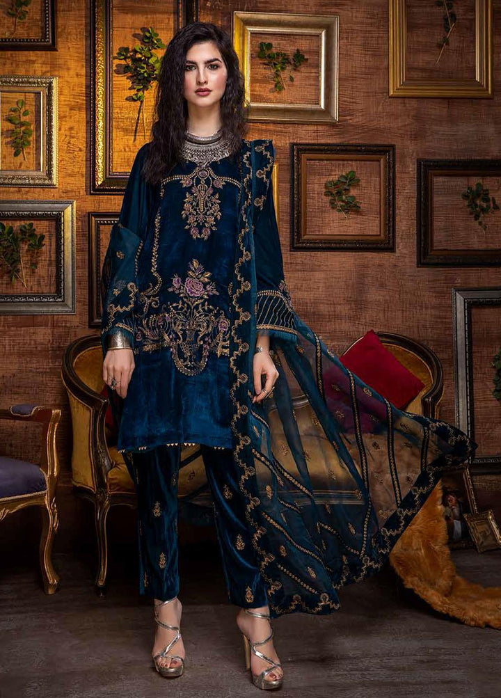 Signora By Charizma Embroidered Velvet Suits Unstitched 3 Piece CRZ21SV CVT-05 - Winter Collection