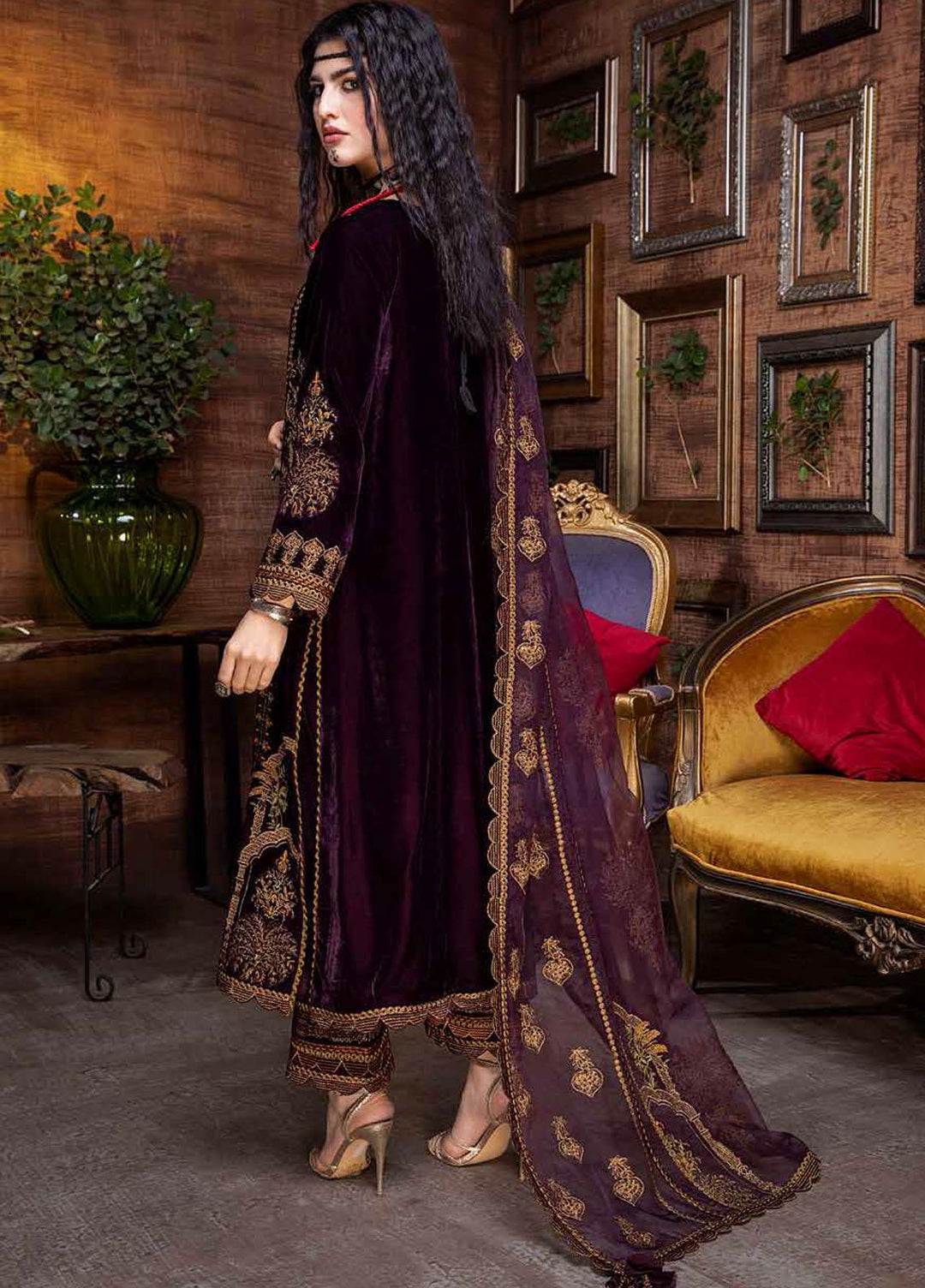 Signora By Charizma Embroidered Velvet Suits Unstitched 3 Piece CRZ21SV CVT-09 - Winter Collection