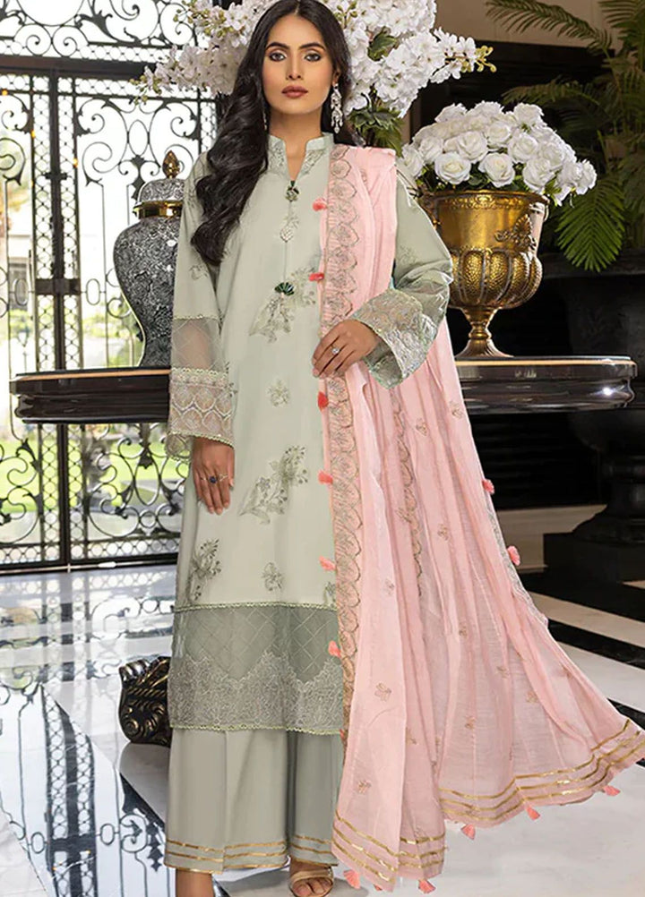 Charlotte by Humdum Chikankari Lawn Suits Unstitched 3 Piece HD24CH D-05 - Summer Collection