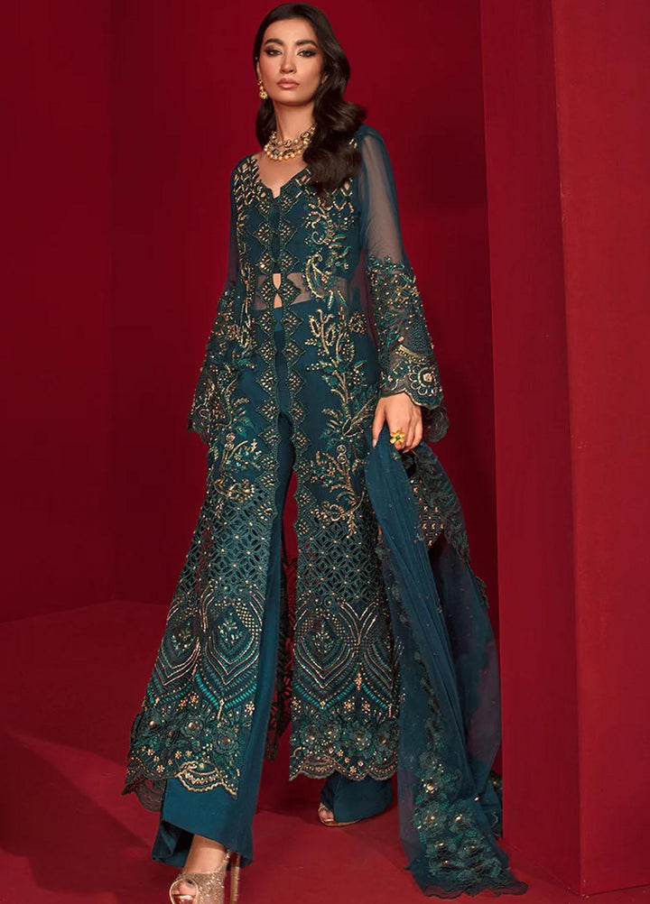 Chatoyer By Rang Rasiya Embroidered Chiffon Suits Unstitched 4 Piece RR23CH D-02 Juana - Wedding Collection