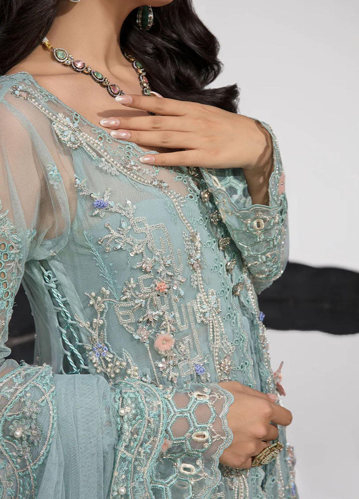 Chatoyer By Rang Rasiya Embroidered Net Suits Unstitched 4 Piece RR23CH D-03 Isabel - Wedding Collection