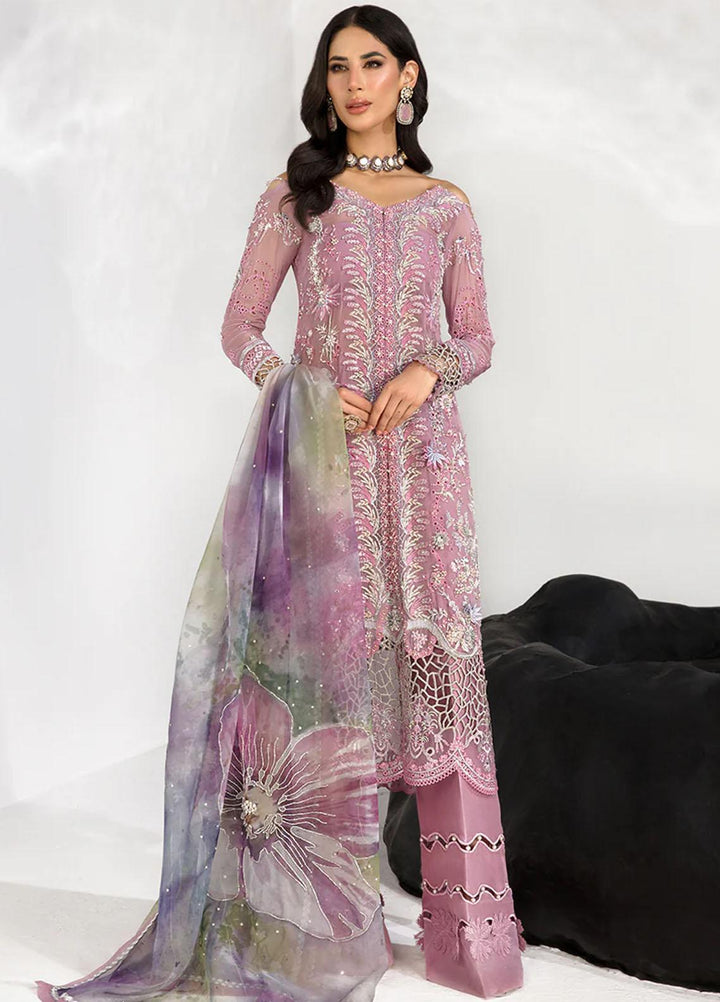 Chatoyer By Rang Rasiya Embroidered Chiffon Suits Unstitched 4 Piece RR23CH D-05 Ramona - Wedding Collection