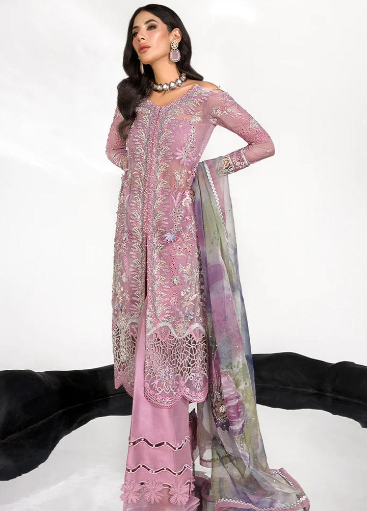 Chatoyer By Rang Rasiya Embroidered Chiffon Suits Unstitched 4 Piece RR23CH D-05 Ramona - Wedding Collection