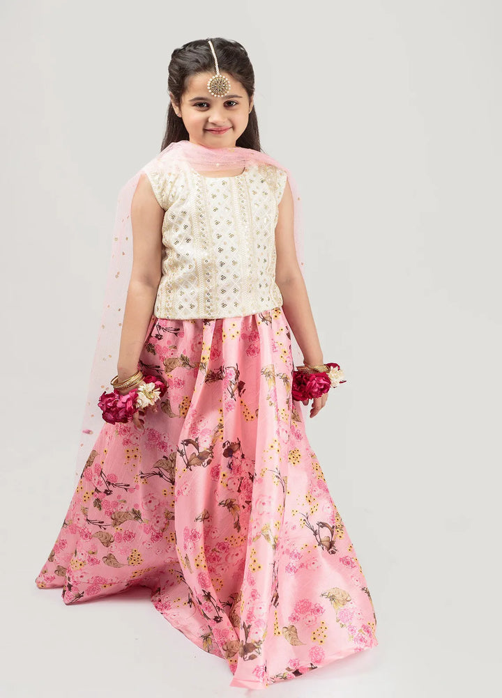 Cheeco Chic Pret Embroidered Chiffon raw silk 3 Piece Suit PFLEID24