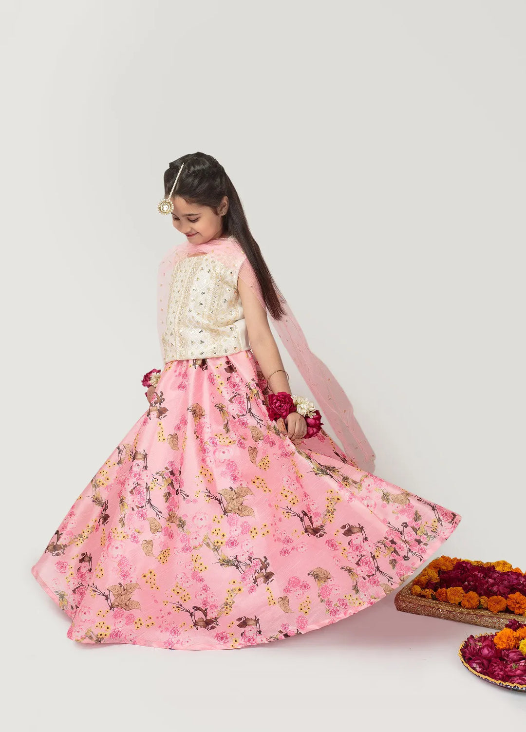 Cheeco Chic Pret Embroidered Chiffon raw silk 3 Piece Suit PFLEID24