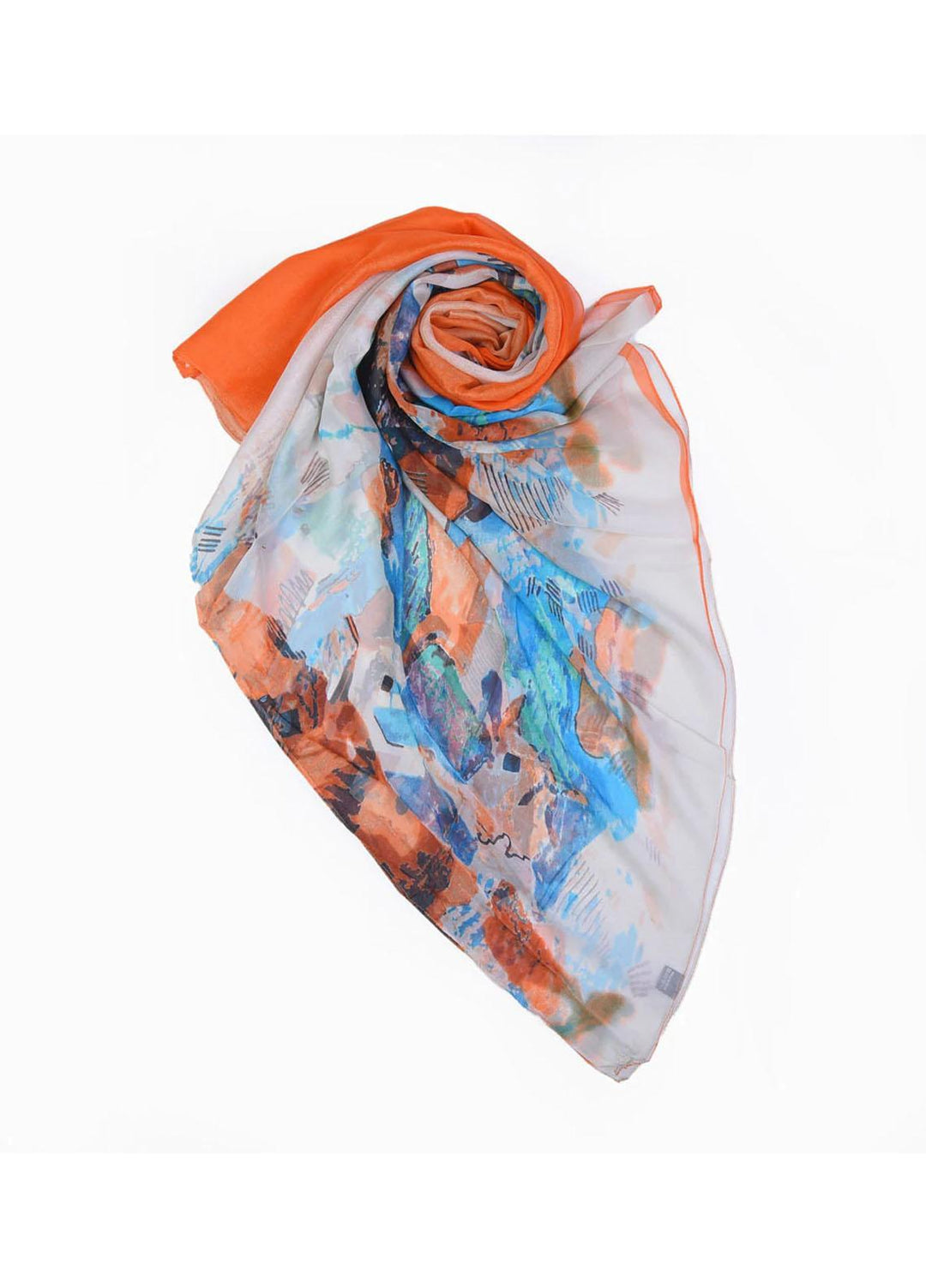Abaya pk  Chiffon  Hijab ABA22CH ORANGE COUNTRYSIDE - Chiffon Hijabs