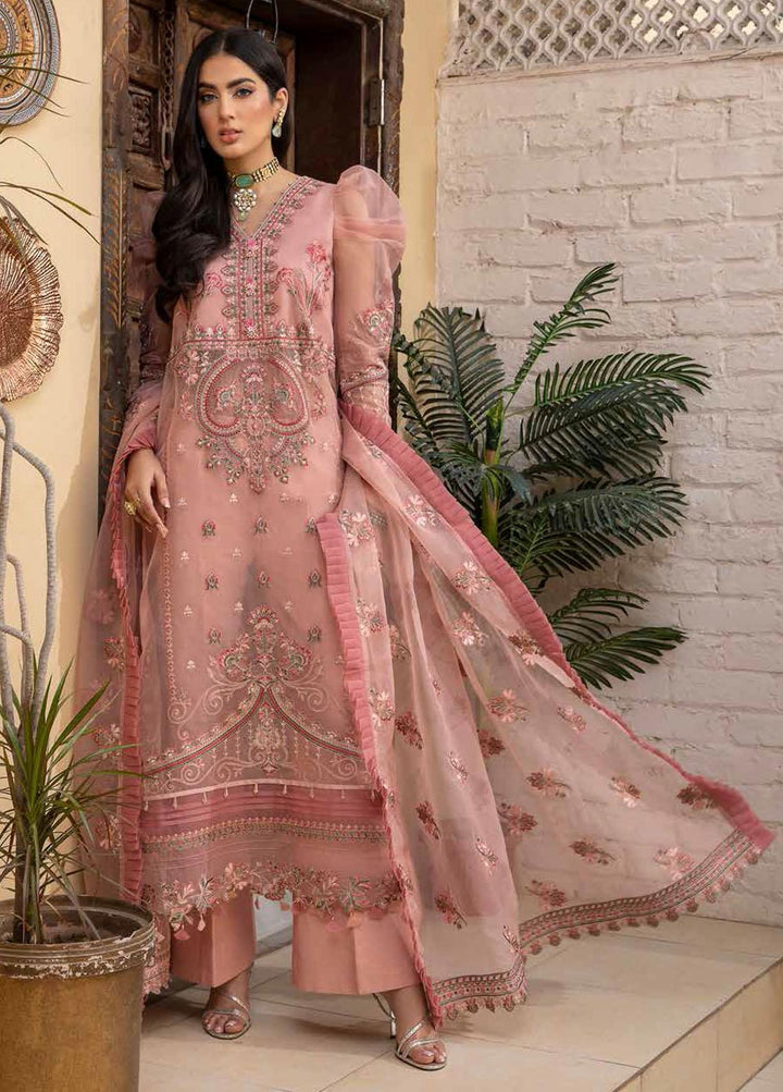 Chimmer by Charizma Embroidered Chiffon Suits Unstitched 3 Piece CRZ22C Chm:02 - Luxury Collection