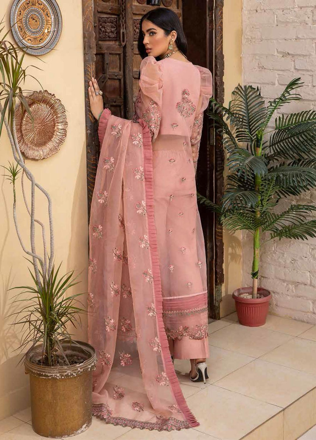 Chimmer by Charizma Embroidered Chiffon Suits Unstitched 3 Piece CRZ22C Chm:02 - Luxury Collection