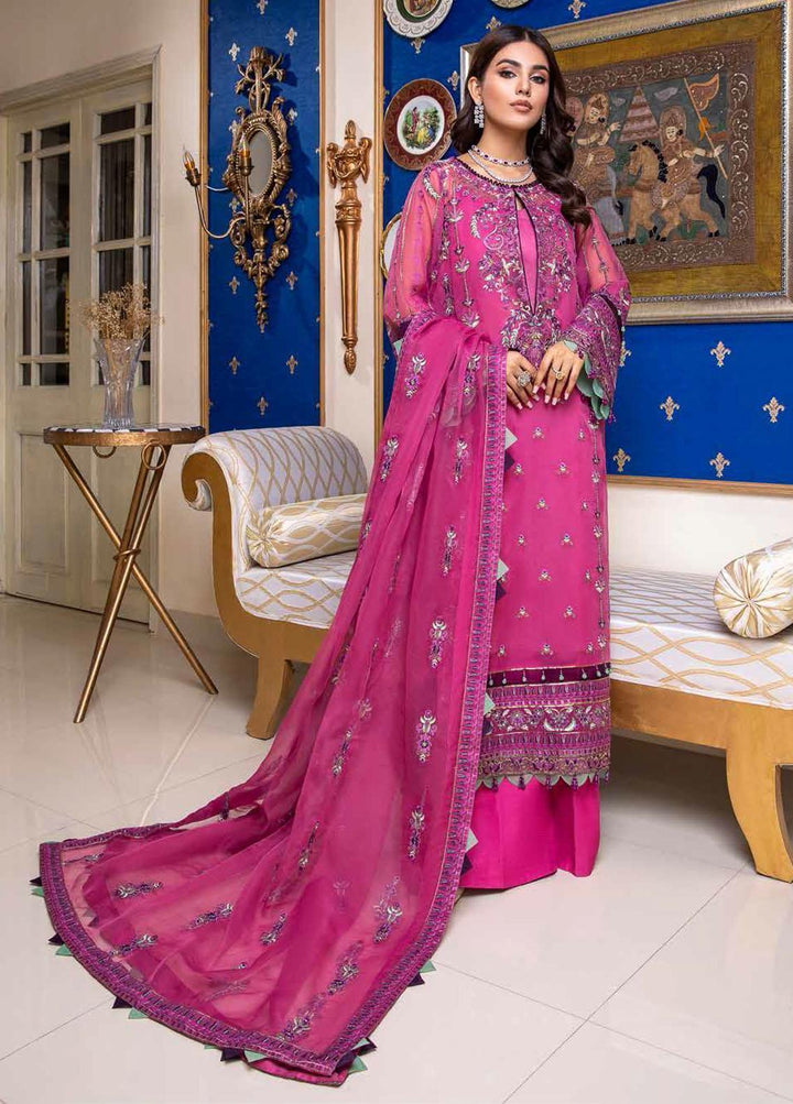 Chimmer by Charizma Embroidered Chiffon Suits Unstitched 3 Piece CRZ22C Chm:04 - Luxury Collection