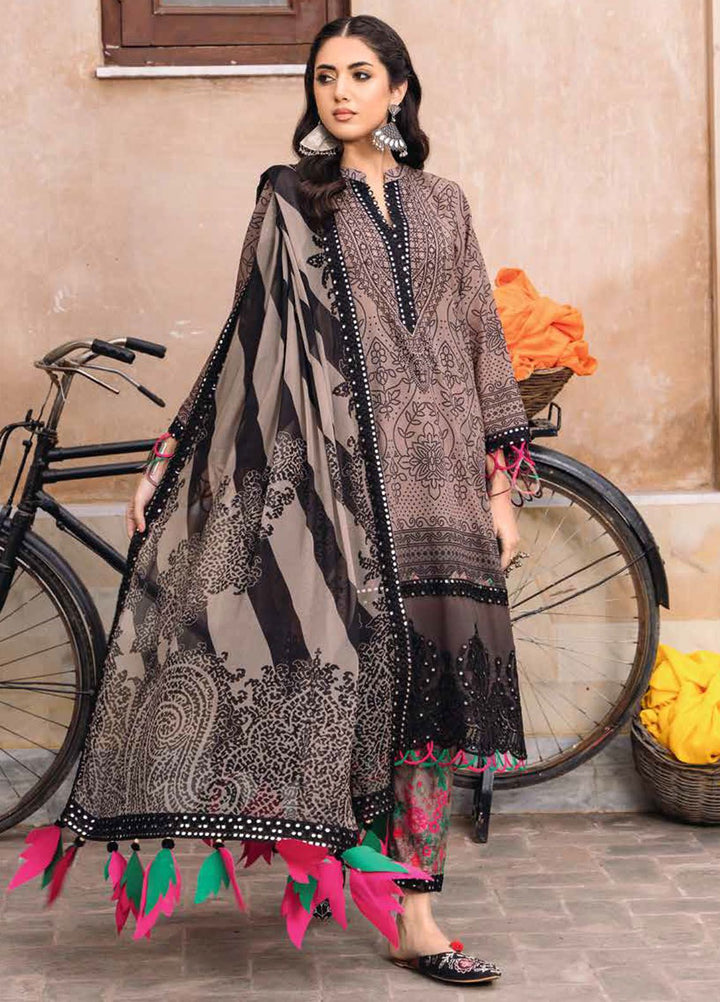 Chunri by Charizma Embroidered Lawn Suits Unstitched 3 Piece CRZ24CH CH4-01 - Summer Collection