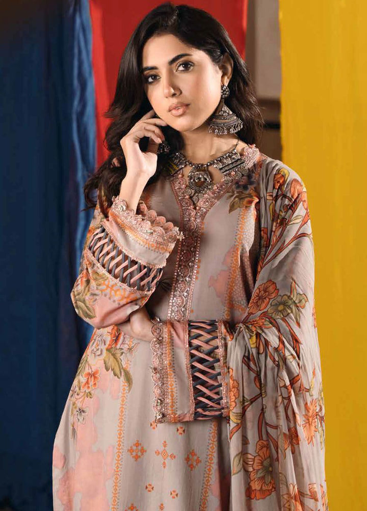 Chunri by Charizma Embroidered Lawn Suits Unstitched 3 Piece CRZ24CH CH4-06 - Summer Collection