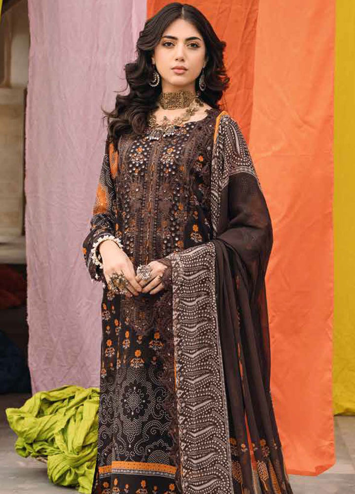 Chunri by Charizma Embroidered Lawn Suits Unstitched 3 Piece CRZ24CH CH4-10 - Summer Collection