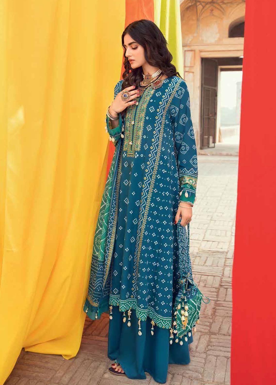 Chunri By Gul Ahmed Embroidered Lawn Suits Unstitched 3 Piece GA24C BM-42009 - Summer Collection main image 1