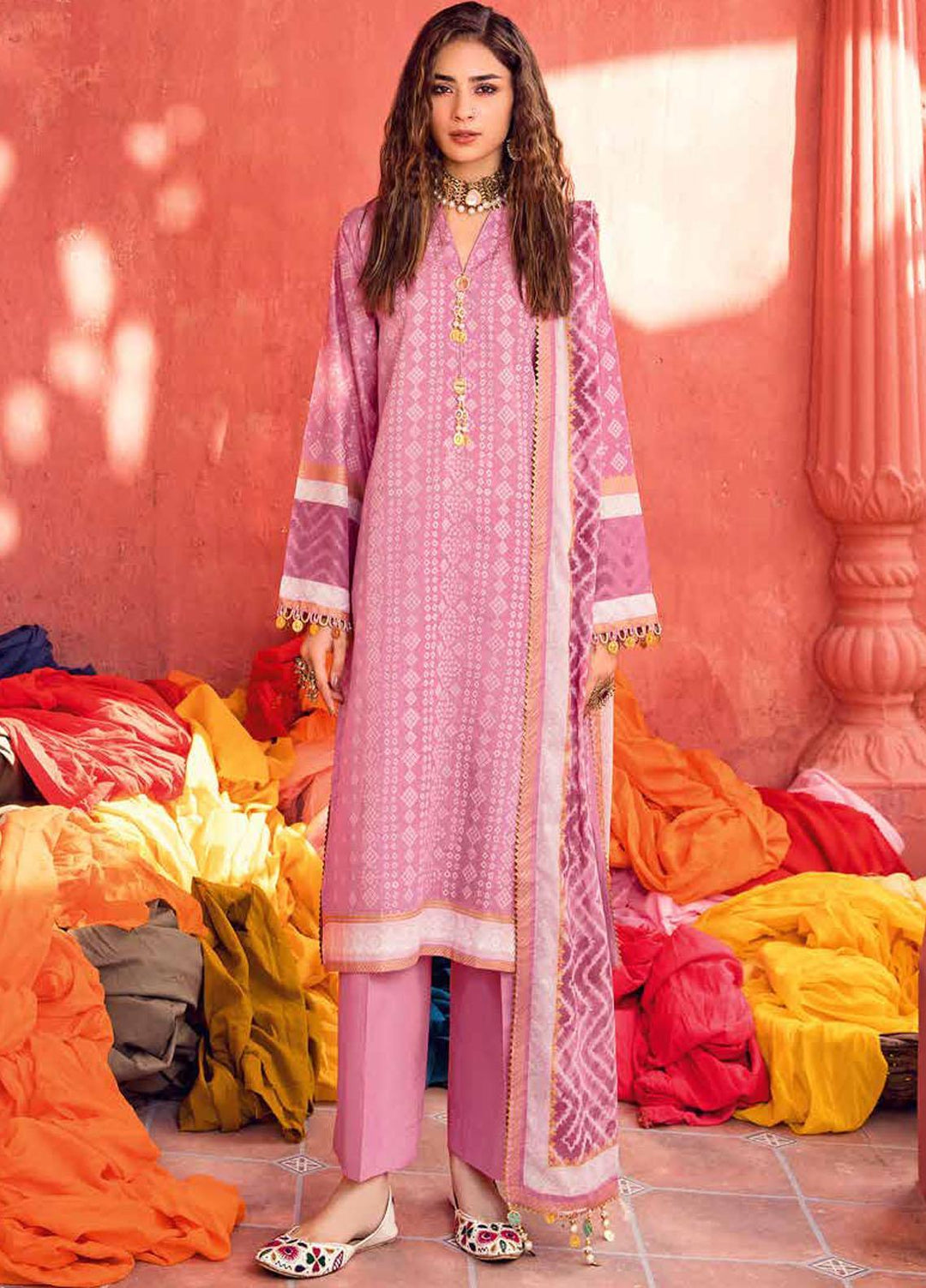 Chunri by Gul Ahmed Printed Lawn Suits Unstitched 3 Piece GA23C CL-32103 B - Summer Collection