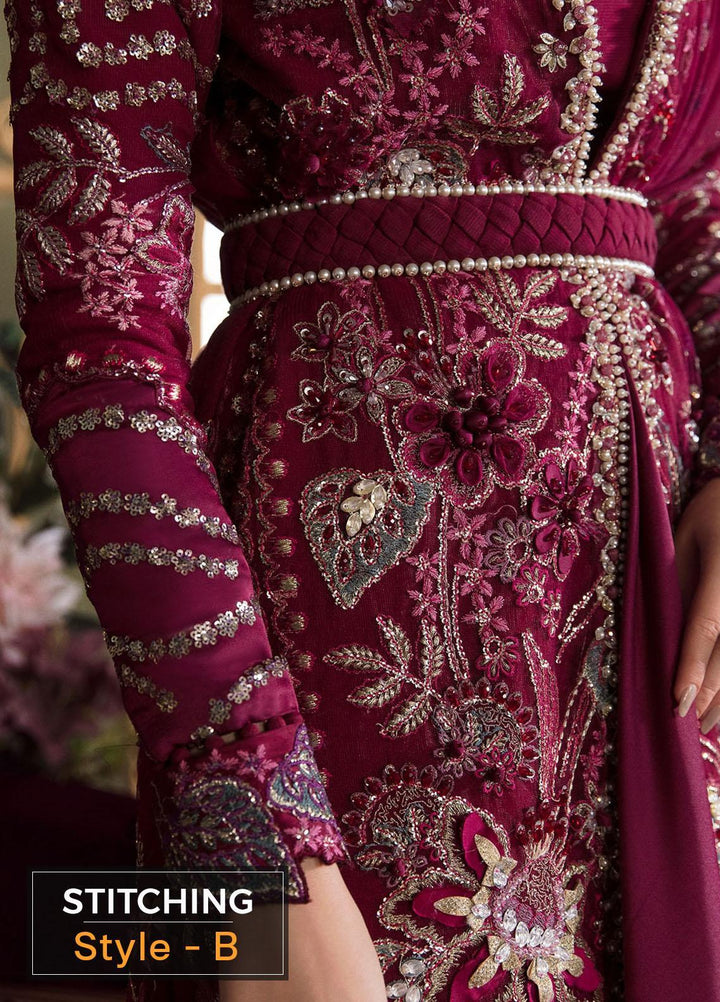 Claire De Lune by Republic WomensWear Embroidered  Suits Unstitched 3 Piece RW22CL FU-08 - Luxury Collection