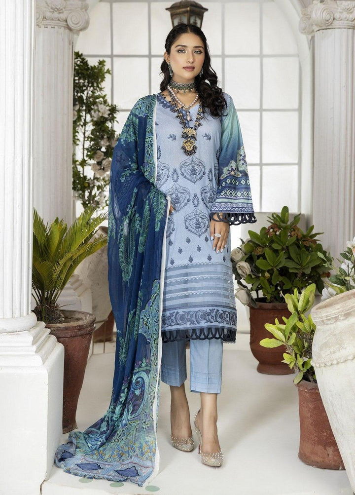 Classica By Safwa Embroidered Lawn Suits Unstitched 3 Piece SW23C SEC-08 - Summer Collection