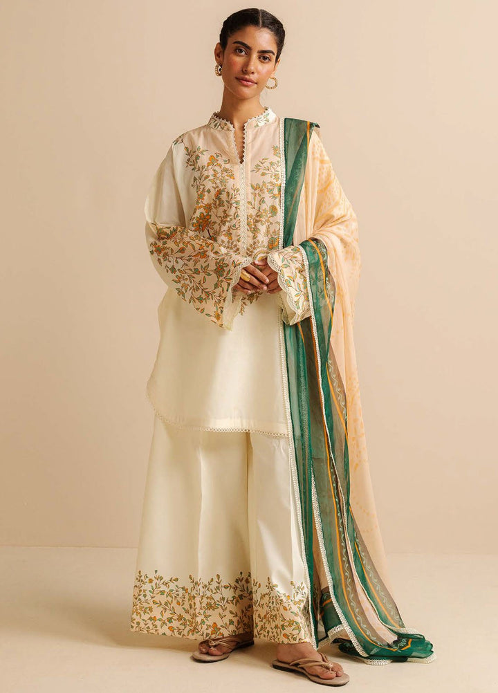 Coco by Zara Shahjahan Printed Lawn Suits Unstitched 3 Piece CZS25PDT Nisa 4 A - Summer Collection
