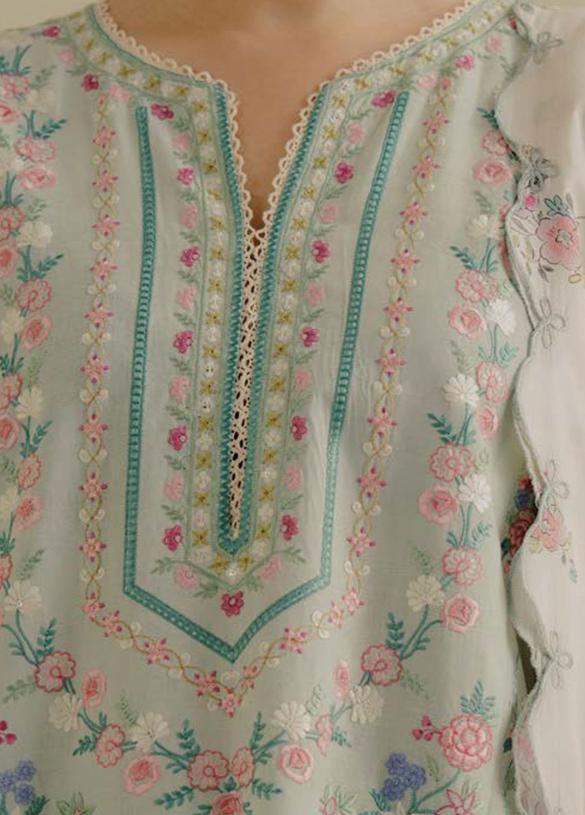 Coco by Zara Shahjahan Embroidered Jacquard Suits Unstitched 3 Piece CZS25LD D-1 B Elva - Summer Collection main image 1