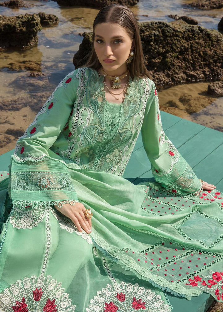 Crimson Embroidered Lawn Suits Unstitched 3 Piece CR23E Spring Blooms D3B - Luxury Collection