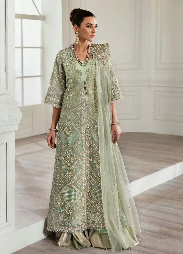 Crimson X Saira Shakira Embroidered Organza Suits Unstitched 3 Piece CR24SW Art Deco Glitz - Wedding Collection