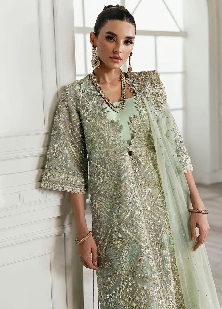 Crimson X Saira Shakira Embroidered Organza Suits Unstitched 3 Piece CR24SW Art Deco Glitz - Wedding Collection