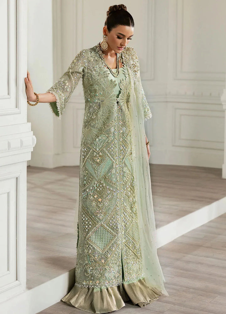 Crimson X Saira Shakira Embroidered Organza Suits Unstitched 3 Piece CR24SW Art Deco Glitz - Wedding Collection