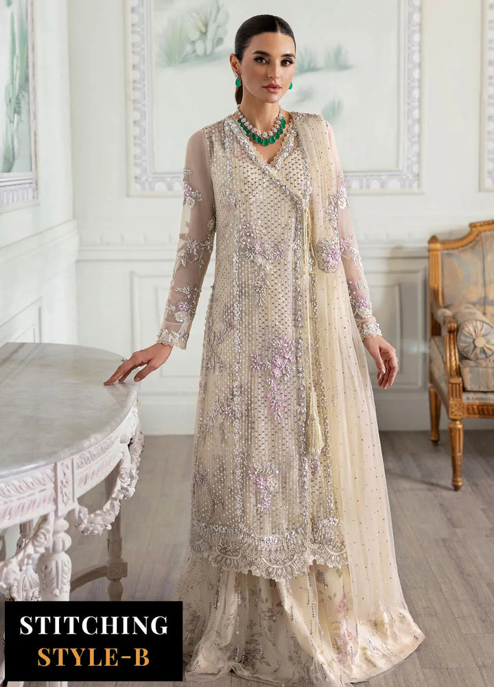 Crimson X Saira Shakira Embroidered Tulle Suits Unstitched 3 Piece CR24SW A Swarovski Affair - Wedding Collection