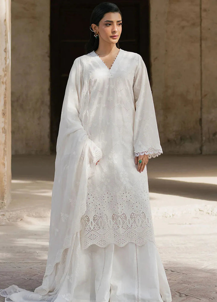 Cross Stitch Chikankari Lawn Suits Unstitched 3 Piece CS25CE Pearl Chantelle - Summer Collection