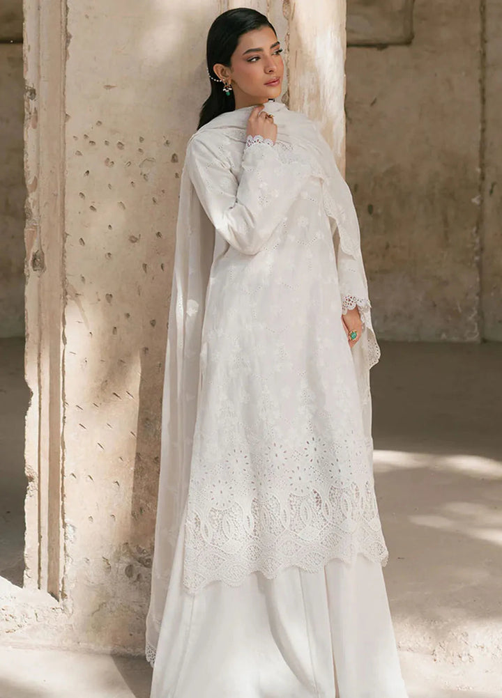 Cross Stitch Chikankari Lawn Suits Unstitched 3 Piece CS25CE Pearl Chantelle - Summer Collection