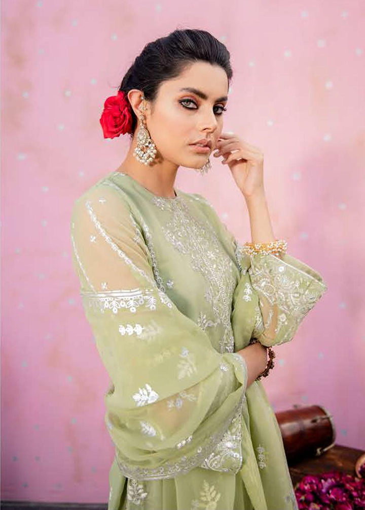 Luxe Atelier By Cross Stitch Embroidered Organza Suits Unstitched 4 Piece CS22LX 07 SURREAL AURA - Luxury Collection